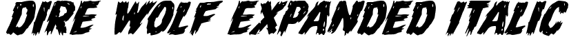 Dire Wolf Expanded Italic