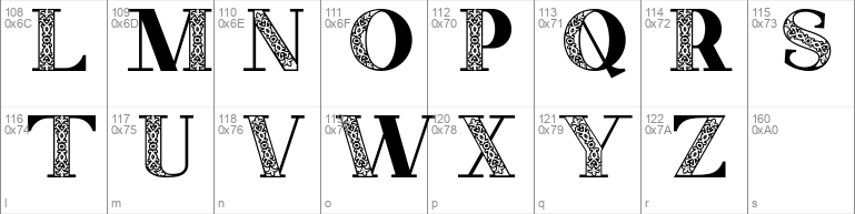 Decorative Font Olivia