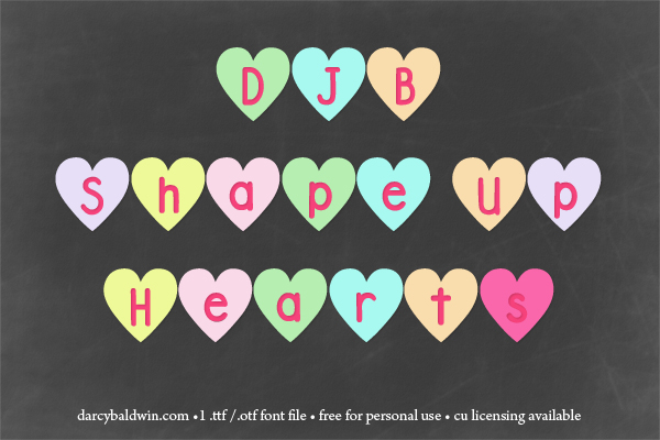 DJB Shape Up Hearts