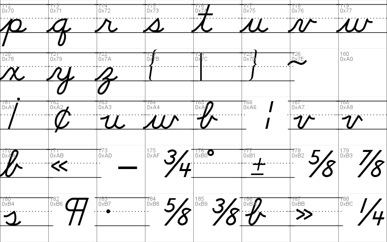 DN Cursive with Rules