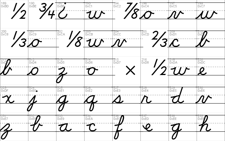 DN Cursive with Rules