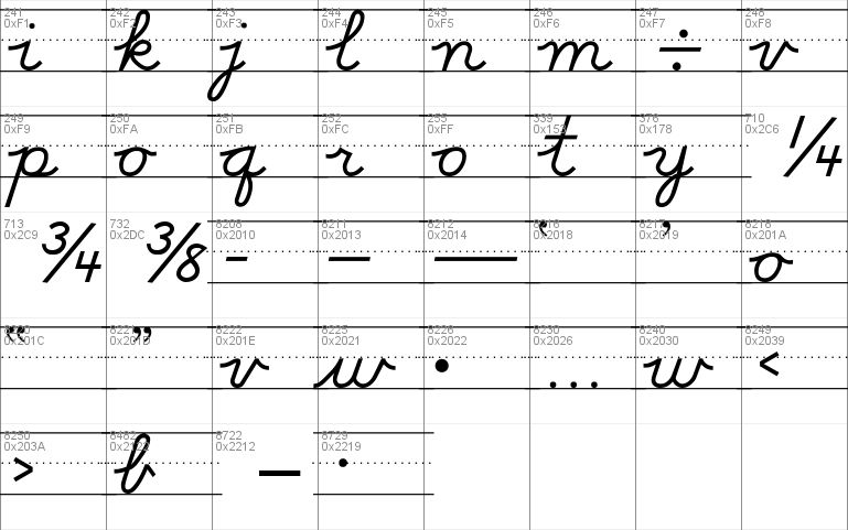 DN Cursive with Rules