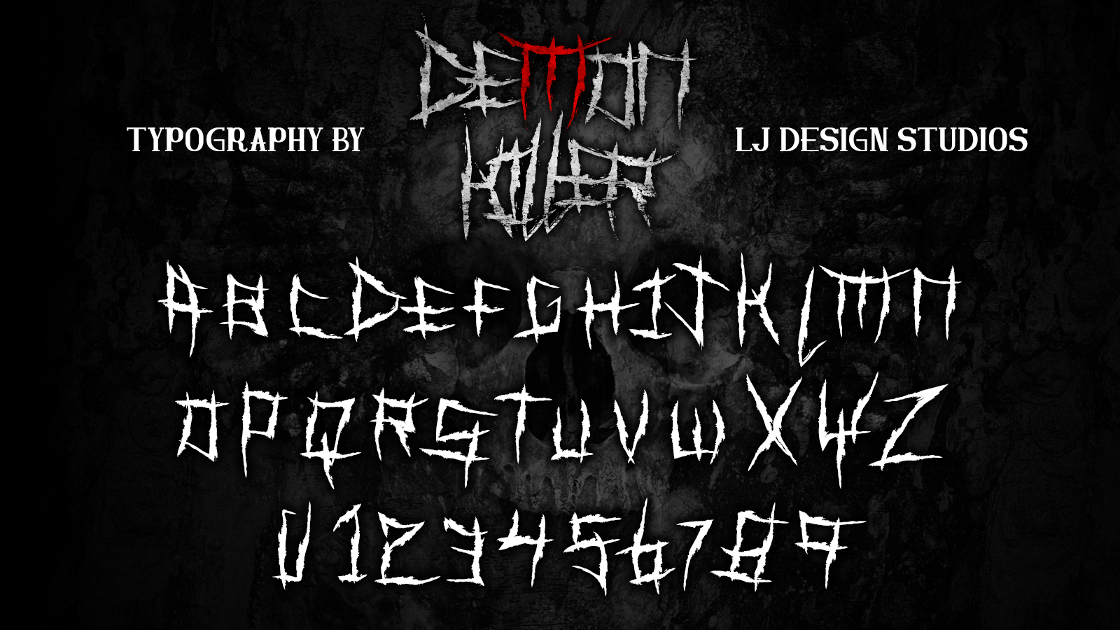 Demon Killer Windows font - free for Personal