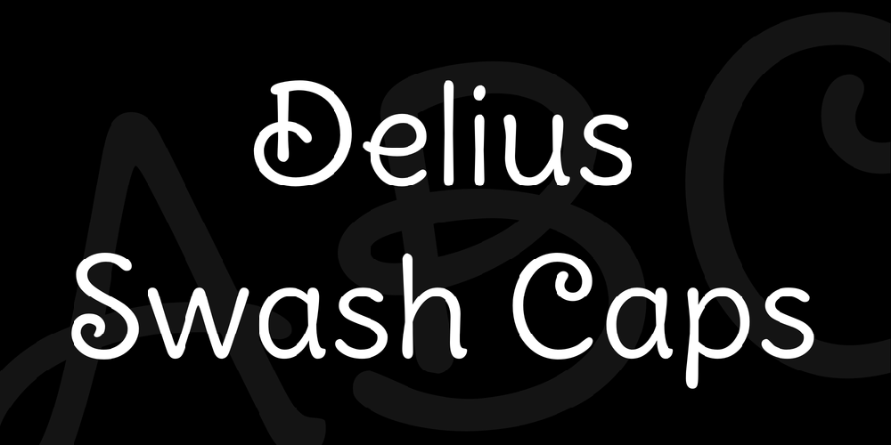 Delius Swash Caps