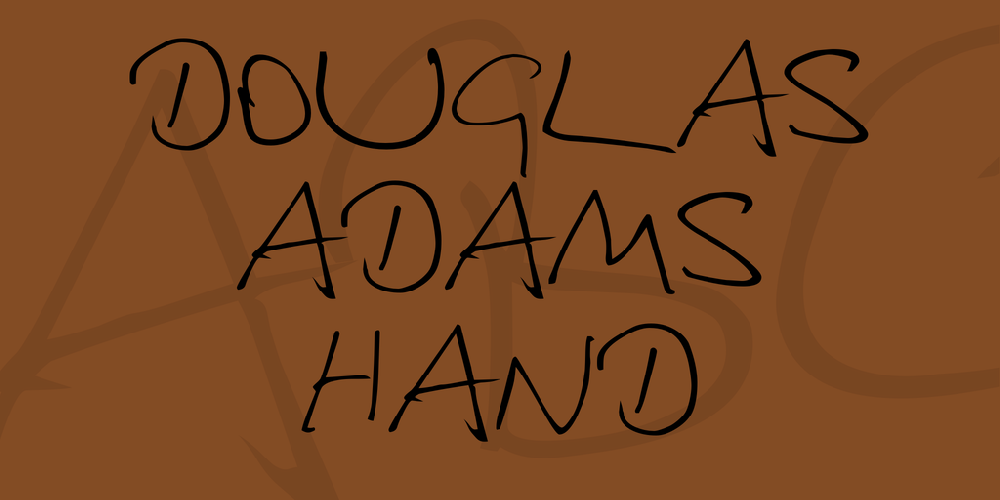 Douglas Adams Hand