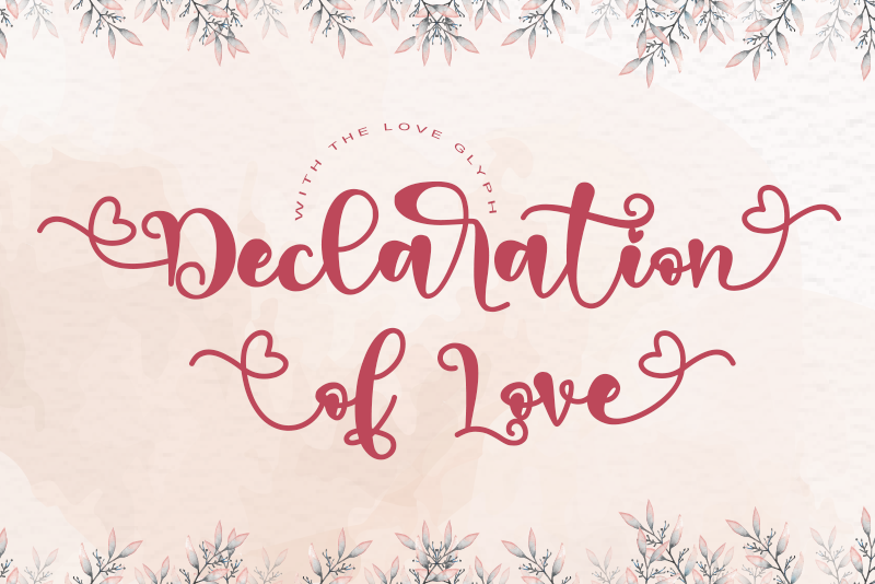 Declaration of love - Personal