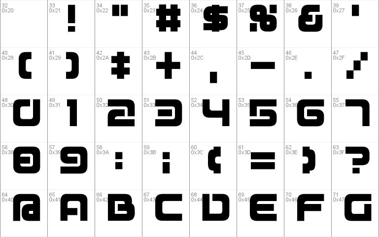 D3 Mouldism Round Alphabet