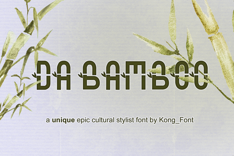 Da Bamboo Windows font - free for Personal
