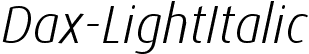 Dax-LightItalic