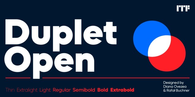 Duplet Open Semibold Italic