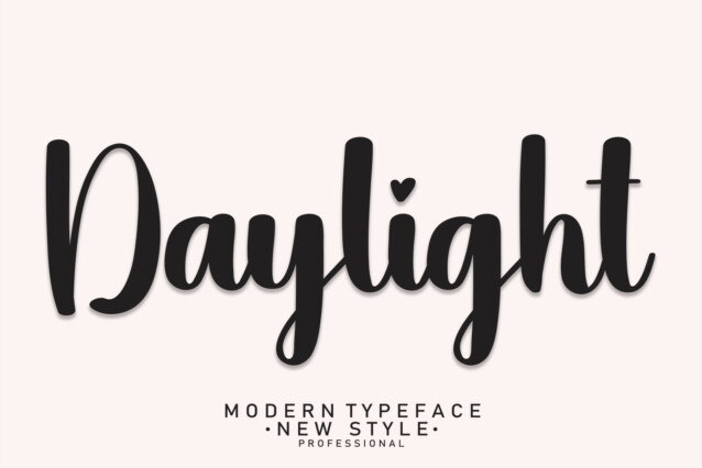 Daylight Script Typeface