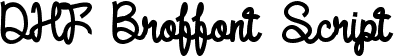 DHF Broffont Script