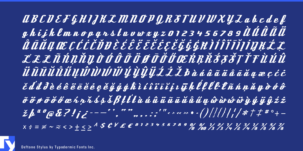 Deftone Stylus Font Free For Personal Commercial Modification Allowed