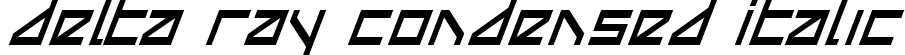Delta Ray Condensed Italic