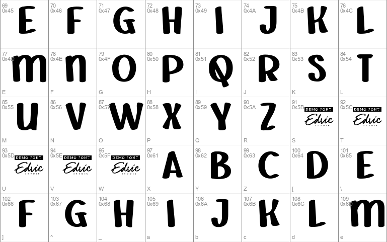 DurianPartyDemo Windows font - free for Personal