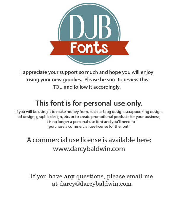 DJB The Teacher Font