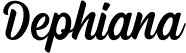 Dephiana script italic