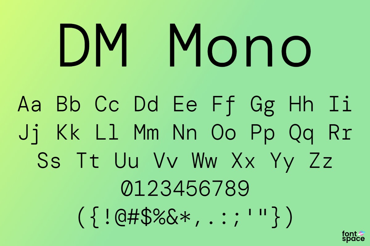 DM Mono Light
