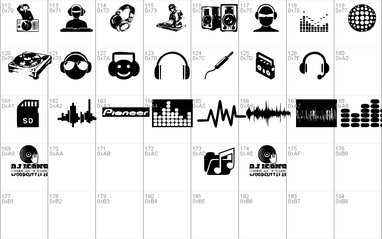 Dj Icons Font Free For Personal