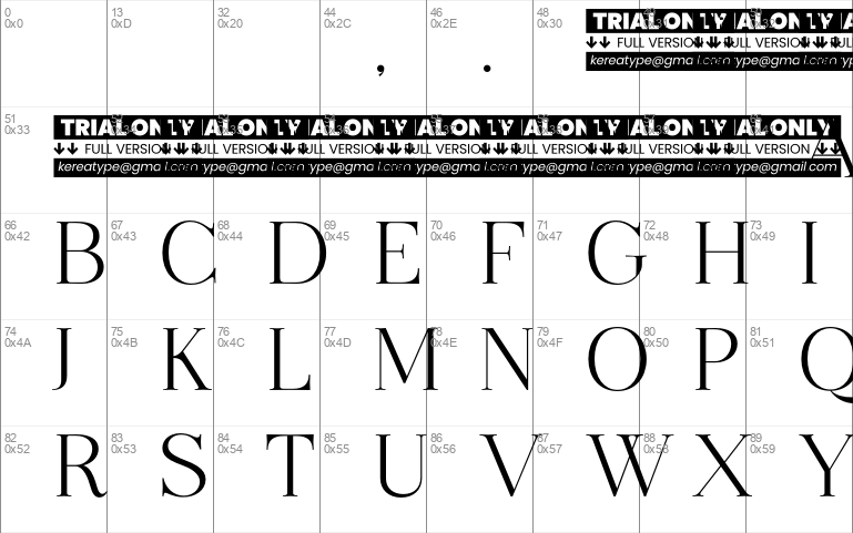 Ethereal Demo Font Thin