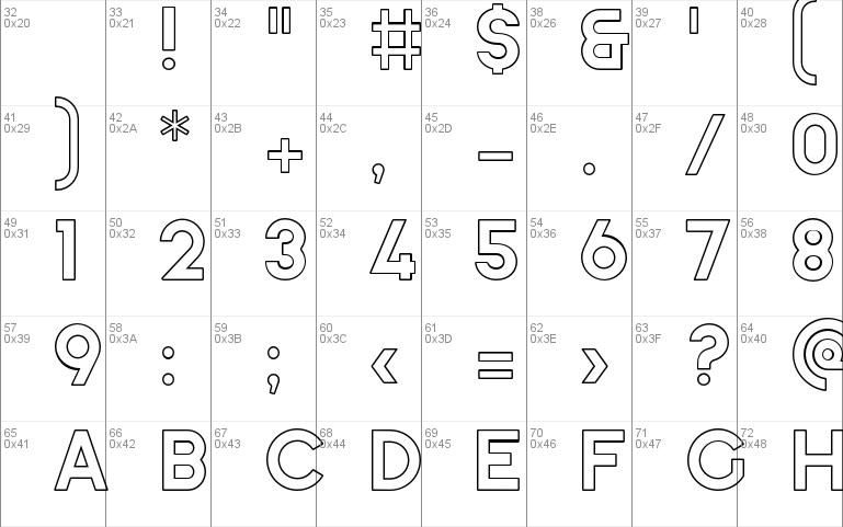 Ephesus Bold Outline