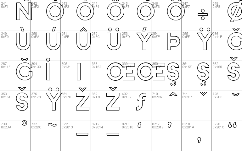 Ephesus Bold Outline