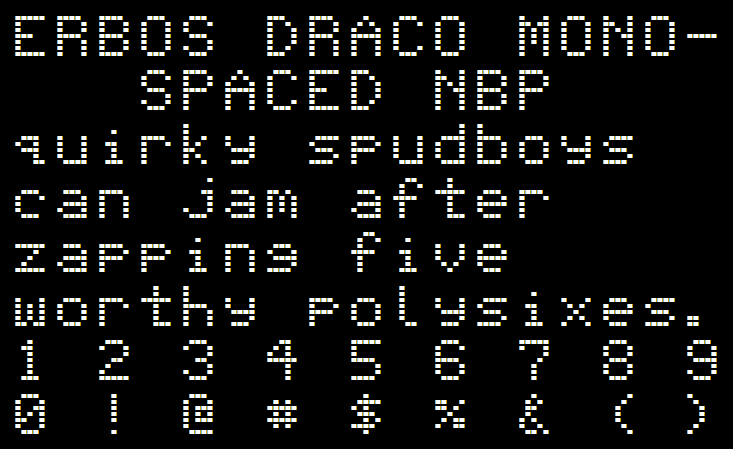 Erbos Draco Monospaced NBP