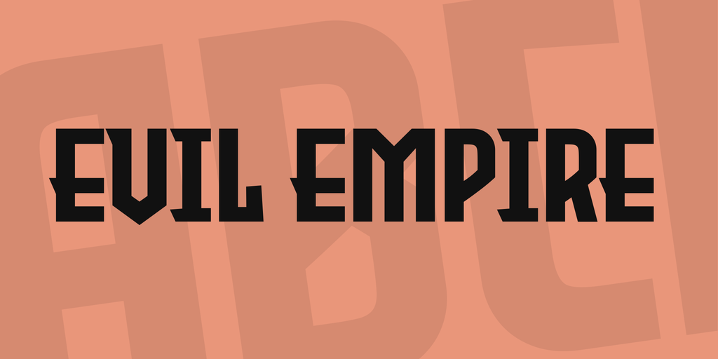 6. Evil Empire Font