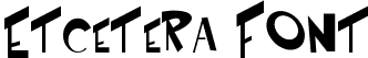 Etcetera Font