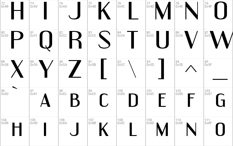 Engebrechtre Expanded Font