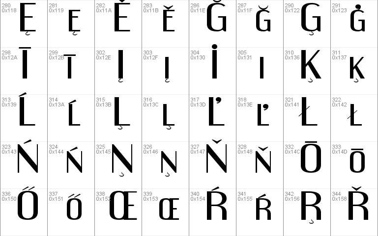 Engebrechtre Expanded Font