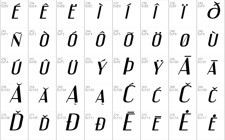 Engebrechtre Expanded Italic Font