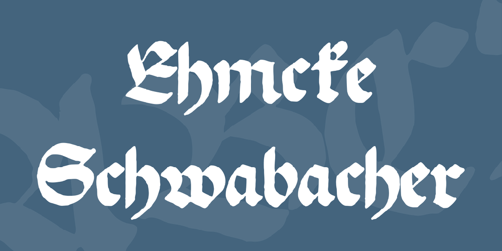 Ehmcke Schwabacher