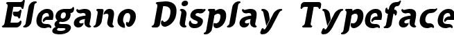 Elegano Display Typeface