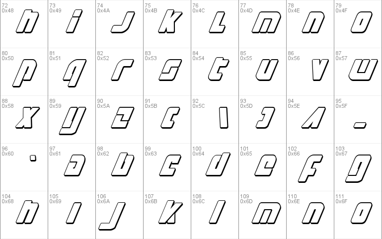 Exoplanet 3D Italic