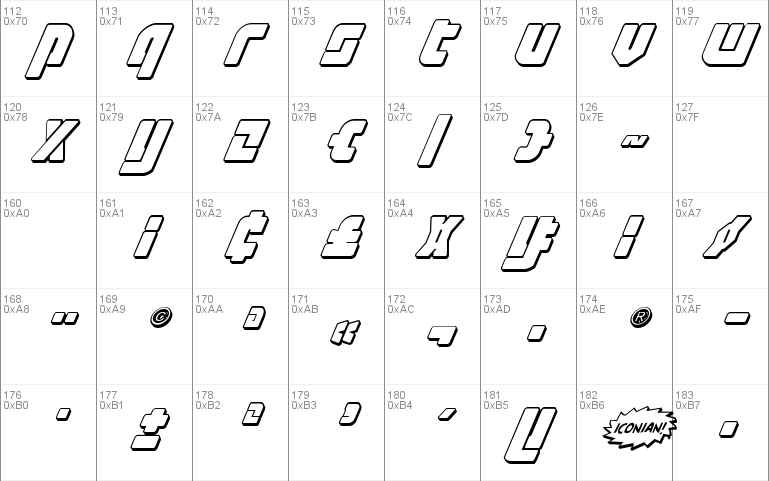 Exoplanet 3D Italic