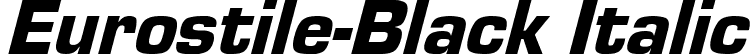 Eurostile-Black Italic