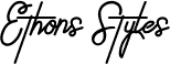 Ethons Styles calligraphy