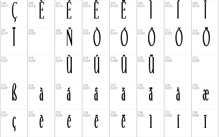 Echelon Condensed Font