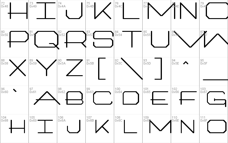 Extreme Windows font - free for Personal