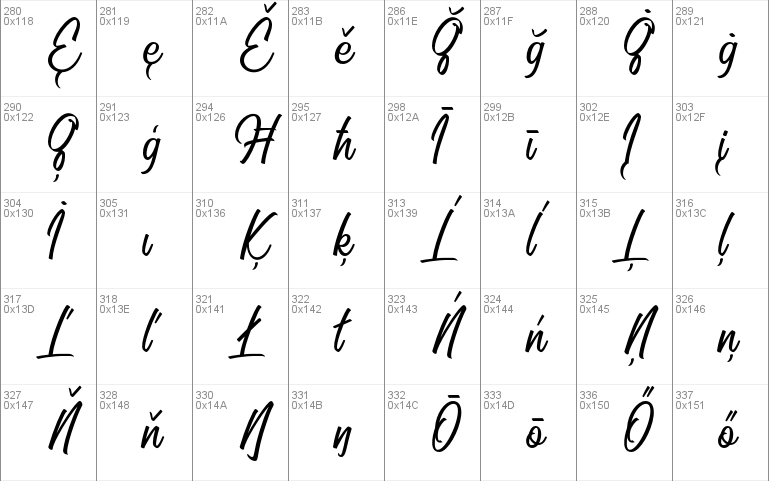 Ecosmith Script Windows font - free for Personal