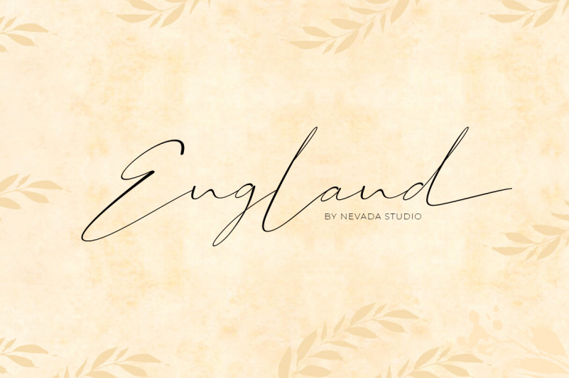 England handwritten