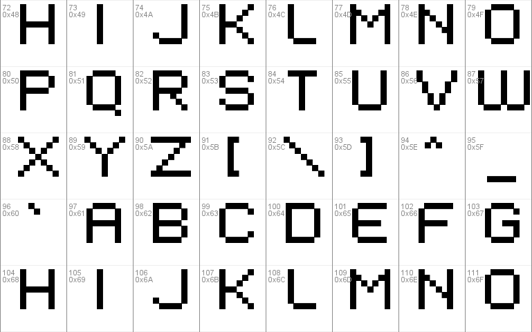 EIVEN MAJOR  Pixel Font