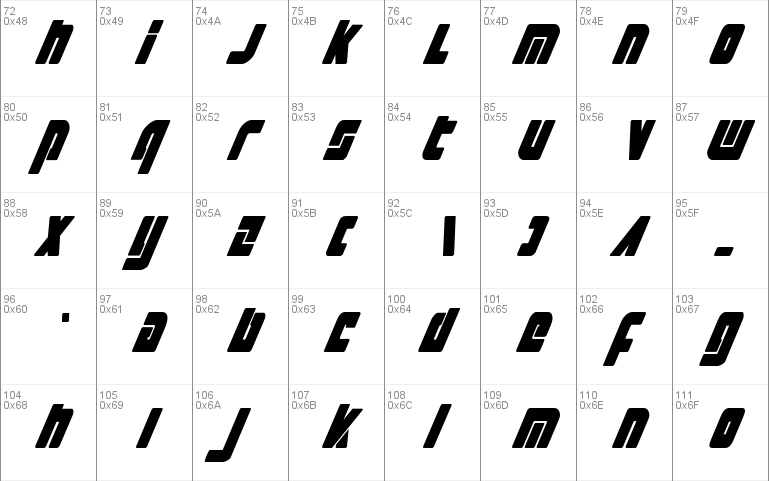 Exoplanet Condensed Italic