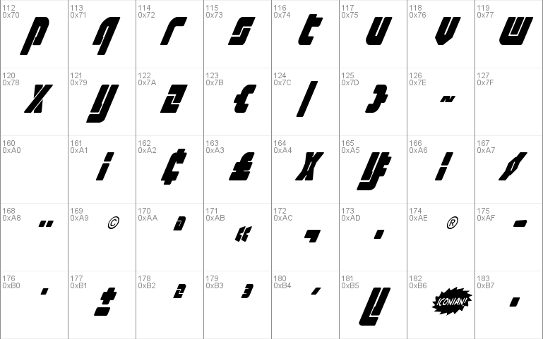 Exoplanet Condensed Italic