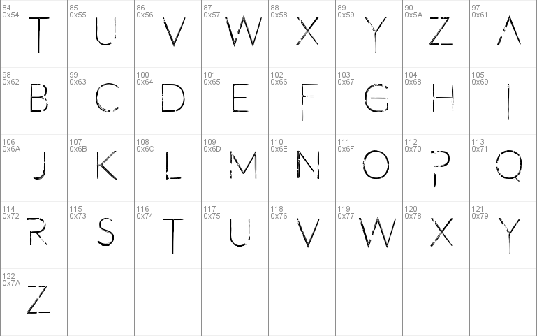 Filth of Icarus Windows font - free for Personal