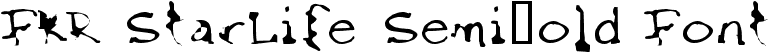 FKR StarLife SemiBold Font