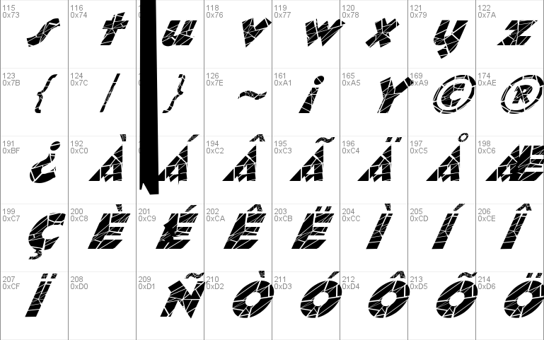 FZ JAZZY 32 CRACKED ITALIC