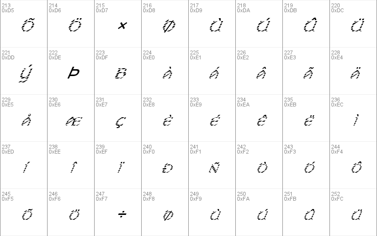 FZ JAZZY 31 STRIPED ITALIC