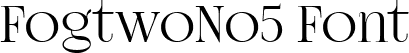 FogtwoNo5 Font